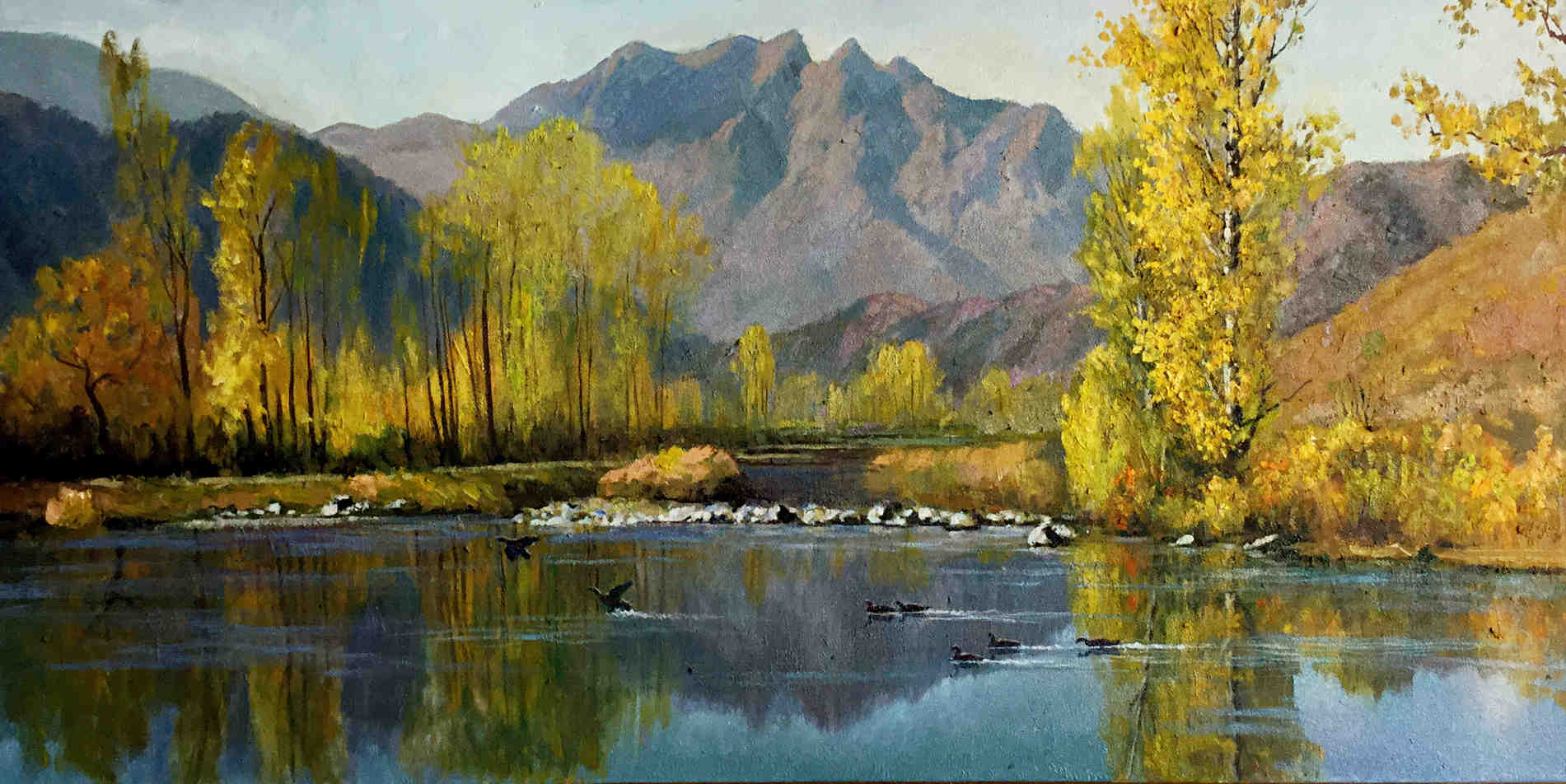 著名油画家王春红庆建国70周年