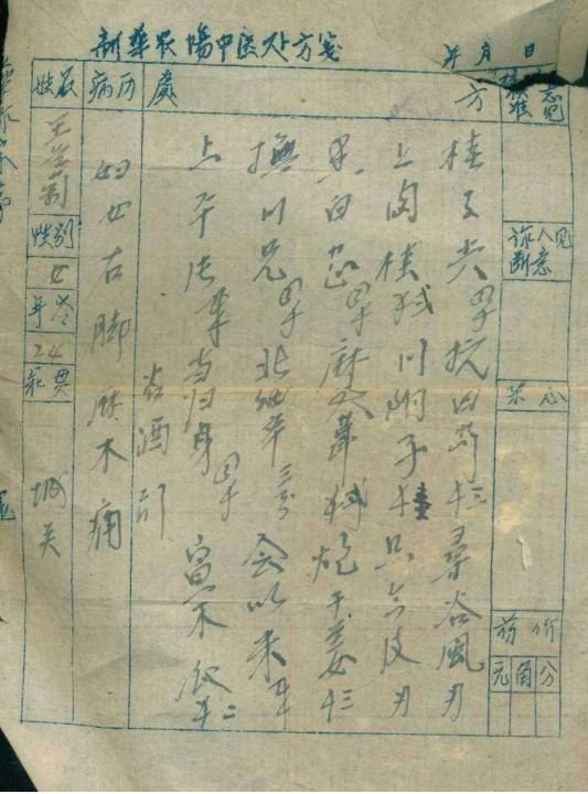 中医处方上逐渐消失的字