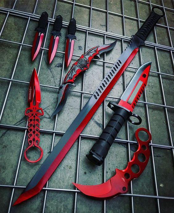 各种高能幻彩冷兵器太炫了