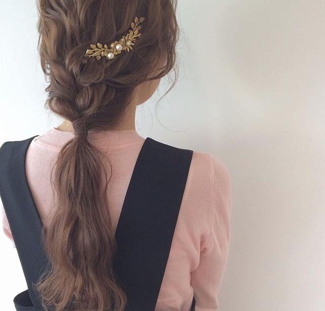 韩式女神范尾辫编发,成就淑女气质的你