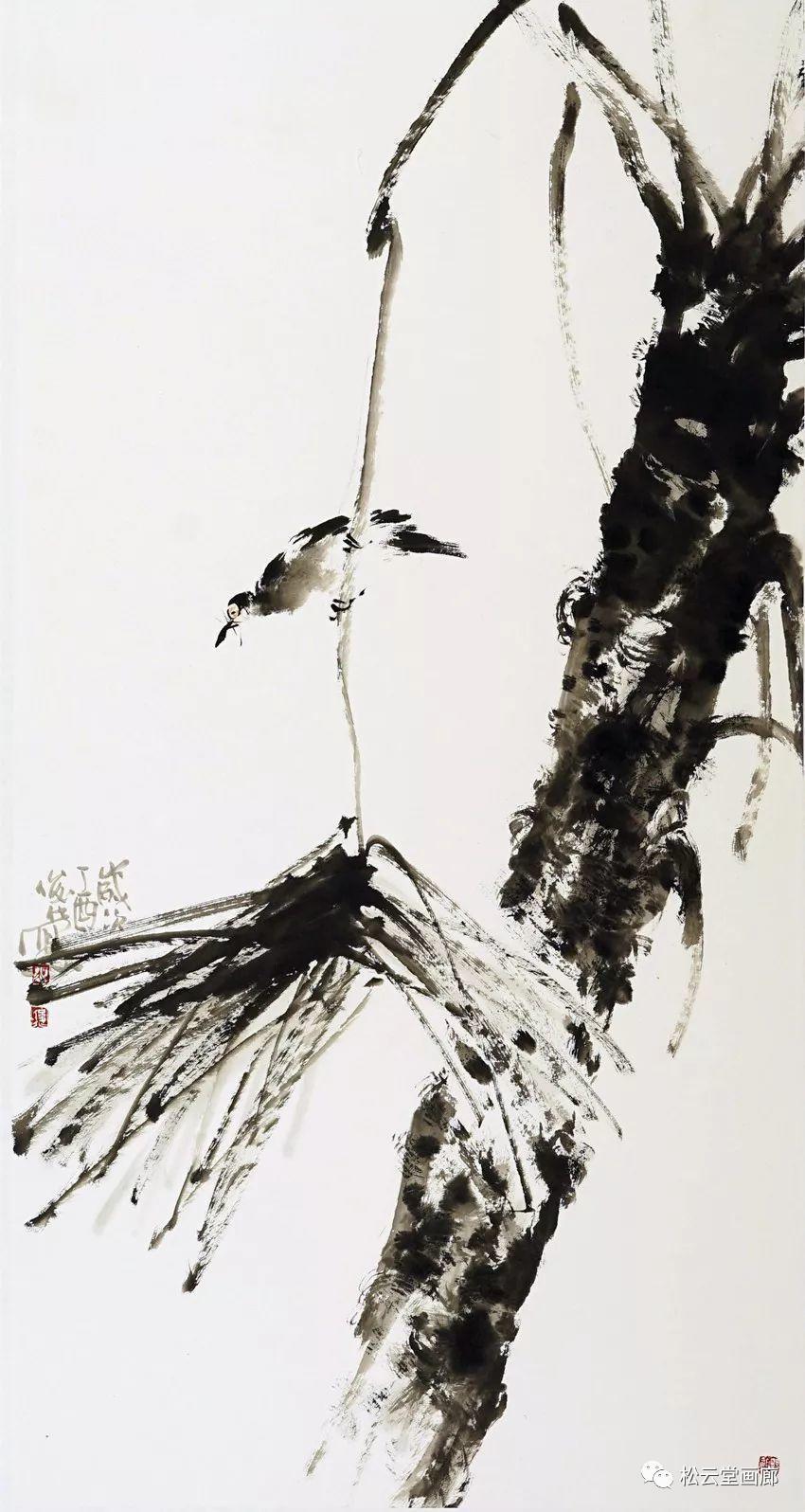 花鸟名家吴俊化其花鸟作品气韵横生大气卓然