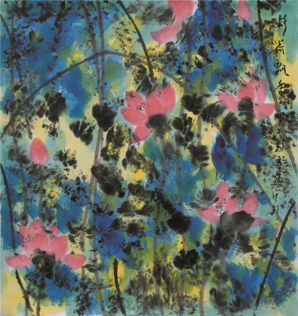 丹青吐彩迎国庆,翰墨飘香庆中秋:著名画家张金玲