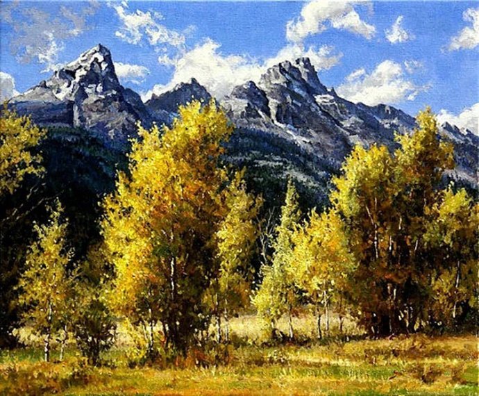 美国著名传统风景画家风景油画作品赏析
