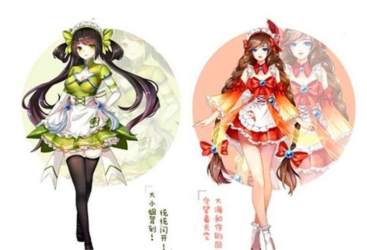 王者荣耀:当这五位英雄换上"女仆装"后,李元芳变身女装大佬