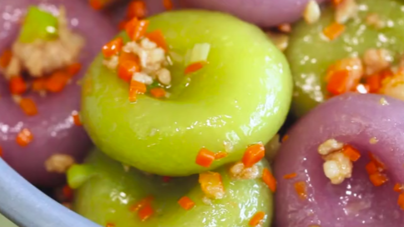 用芋头做的客家风味小吃算盘子,嚼劲十足超美味!