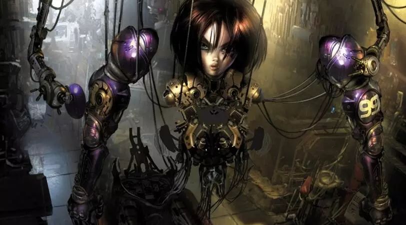 阿丽塔公布概念美术图不得不看的酷炫赛博朋克世界