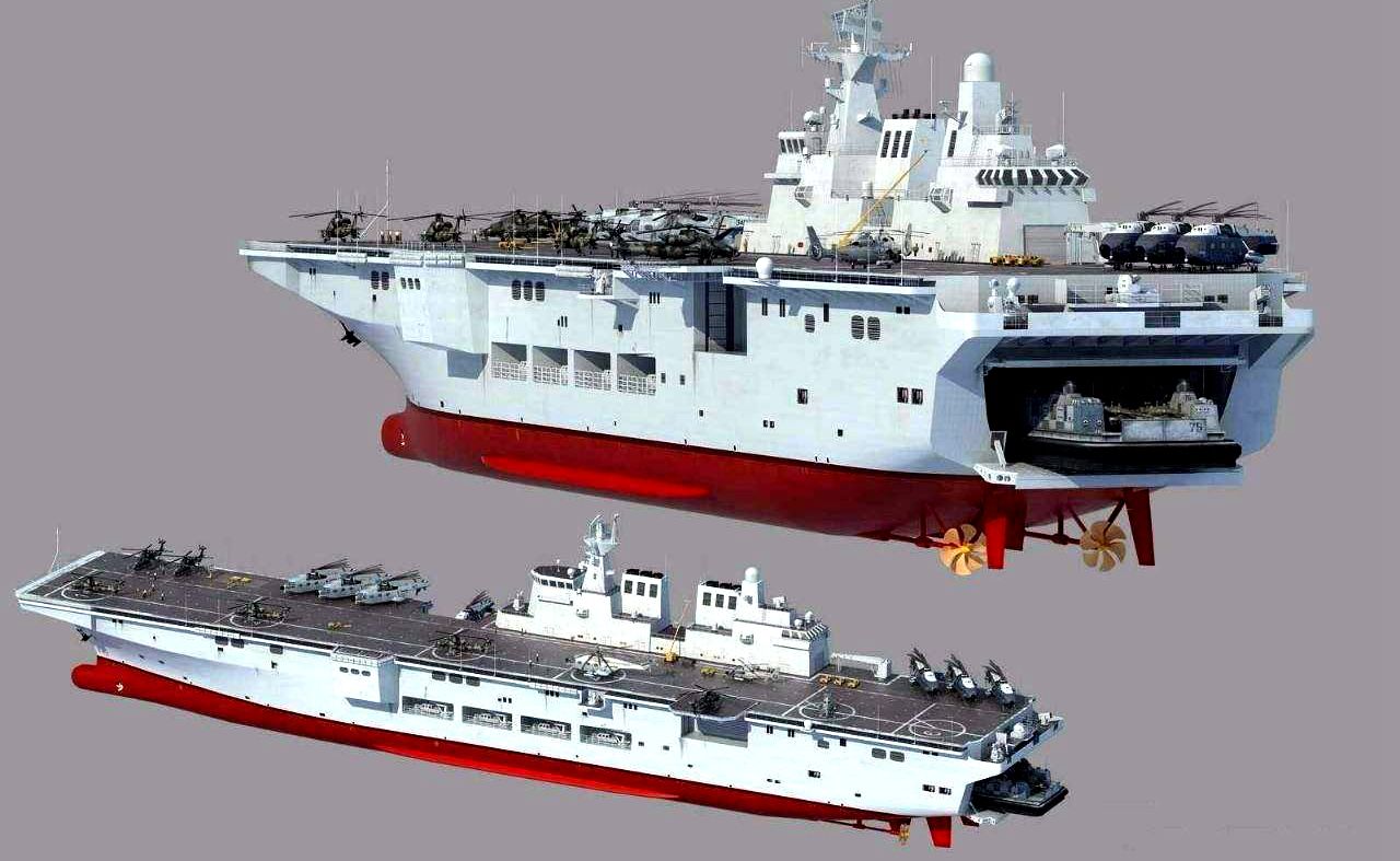 40000吨排水量,官曝075型两栖攻击舰诞生,美国人研判后得出结论