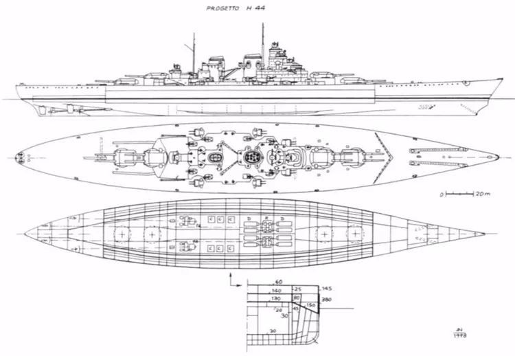 海上巨兽 德国"幻想"中的超级战列舰,比核动力航母还要大