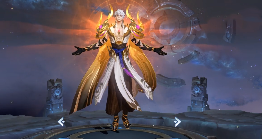 王者荣耀嬴政新皮肤白夜王子特效爆料金色长剑让他更加高贵