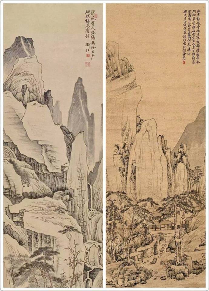 弘仁清山水画欣赏