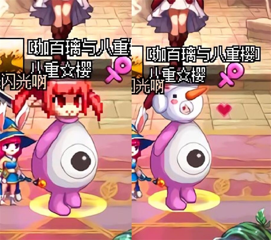 dnf萌勒勒装扮新玩法,各种惊喜搭配完胜雪人,大佬们都乐坏了