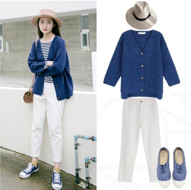 针织开衫 牛仔裤,时髦好搭配,好看又减龄,洋气到飞起来!