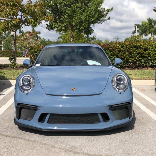 保时捷911gt3,外观埃特纳蓝色,稀有涂装源自60年代的经典老车