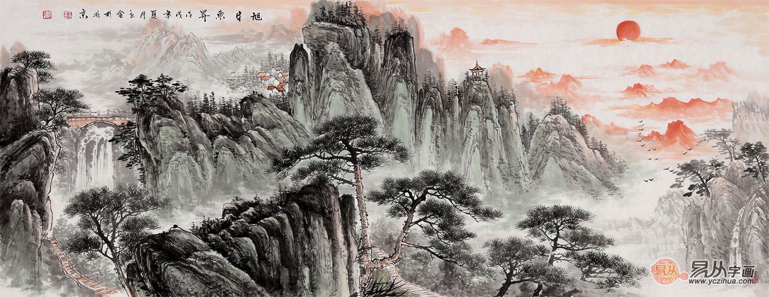 客厅应该挂什么画最好,经典国画——与山水的奇妙约会