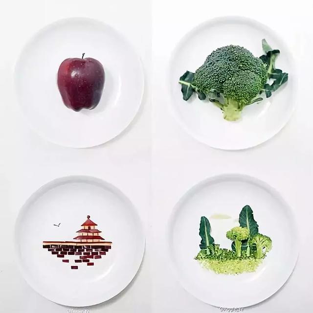 美作欣赏看看下面的创意食物摆画谁知盘中餐粒粒皆创意
