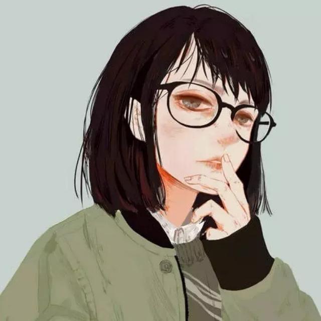 可爱动漫女头像厌倦了也就不爱了