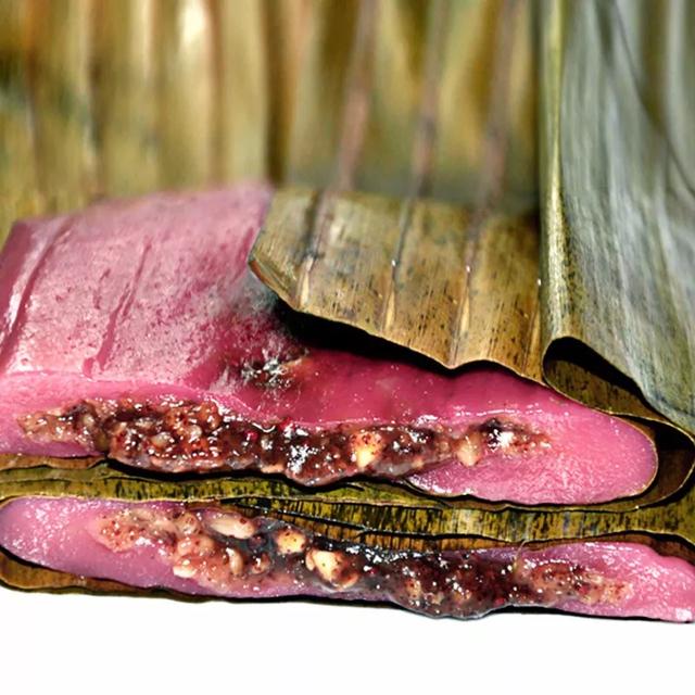 琥珀糕(荷叶粑)布依族小吃美食,让你感受那份香甜软糯