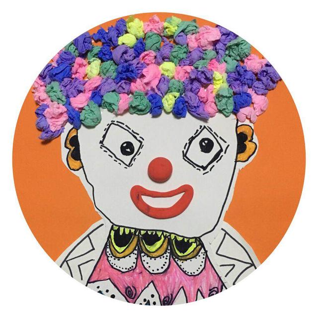 简单易学创意儿童画萌萌哒小丑幼儿园宝贝们快来一起画吧