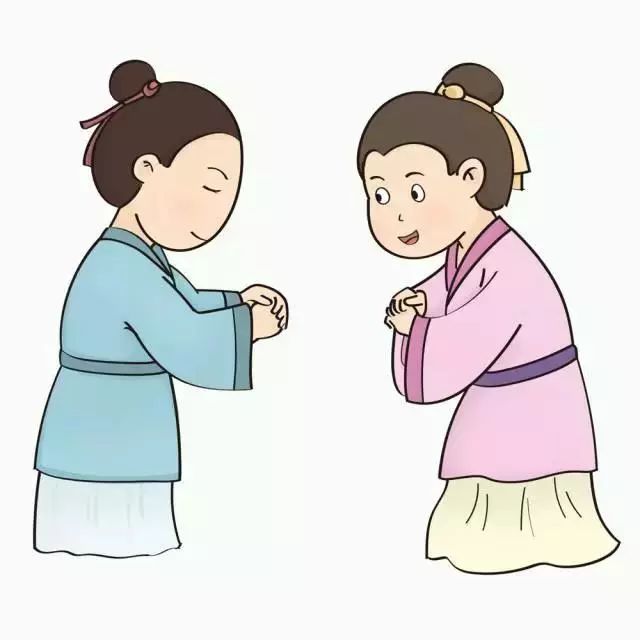 进门与落座时,主客相互客气行礼谦让,这时行地是作揖之礼,称为"揖让"