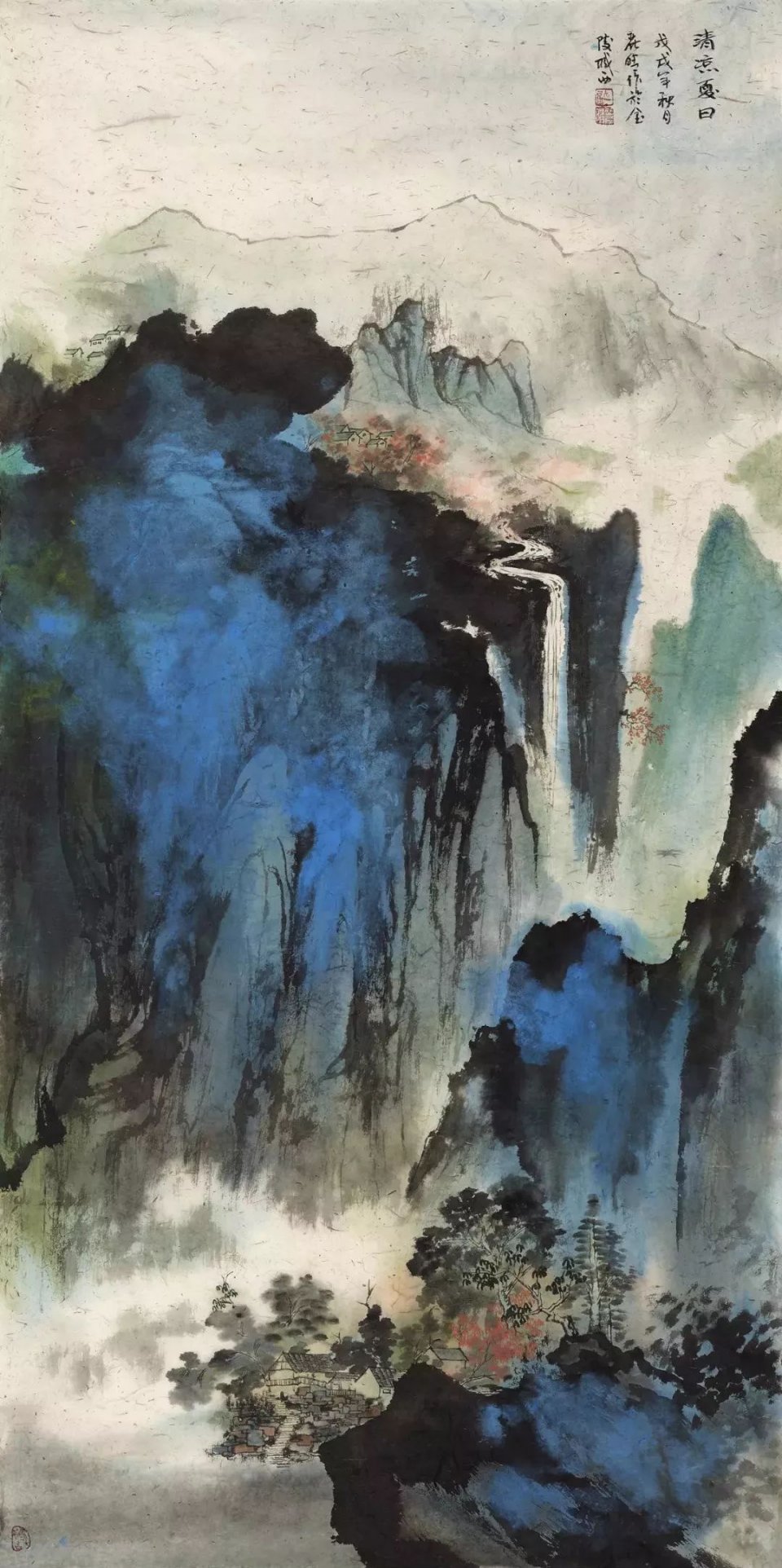 境生于心超乎时空看女画家许丽晴的泼彩山水画