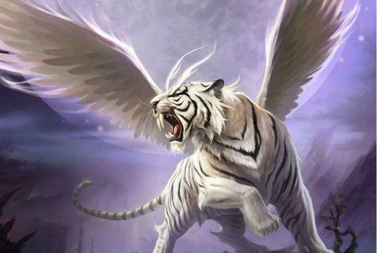 白虎,上古战神,拥有无限的神力.