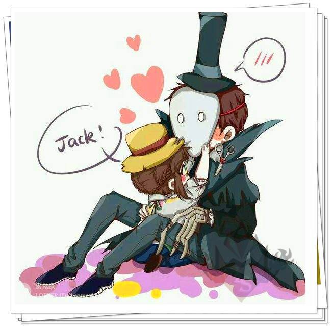 第五人格 园丁和杰克的cp照,第三张特温馨,最后一张超萌!