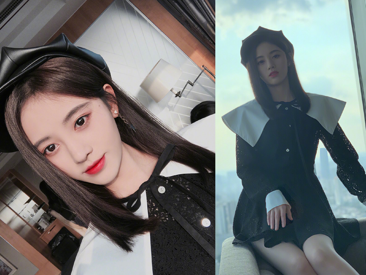 鞠婧祎换新发型,烫个蛋卷头,小甜甜变酷girl!