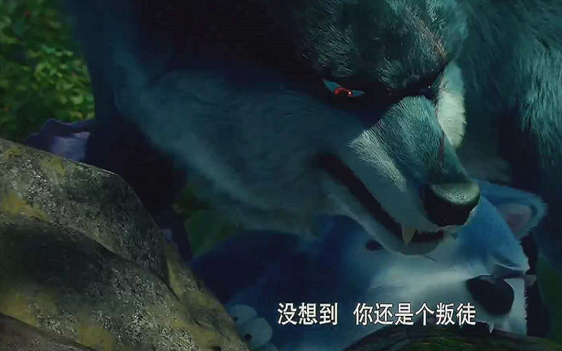 熊出没中的狼角色真不少,小狼女好可爱,雷霆追风很守护团子!