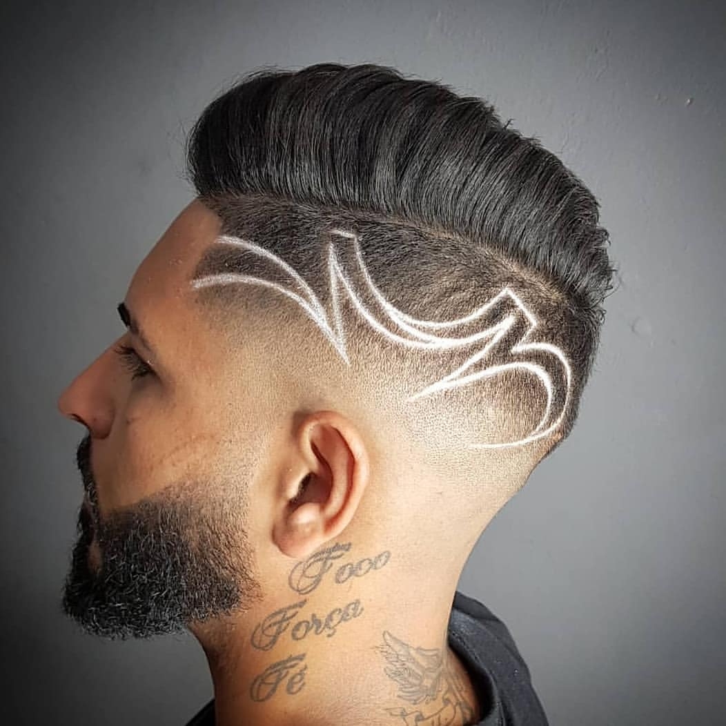 型男剪雕刻发型比纹身还酷