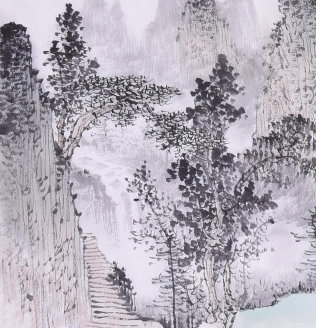 一幅清新淡雅山水画,回归自然好生活|画家杨光山水作品欣赏