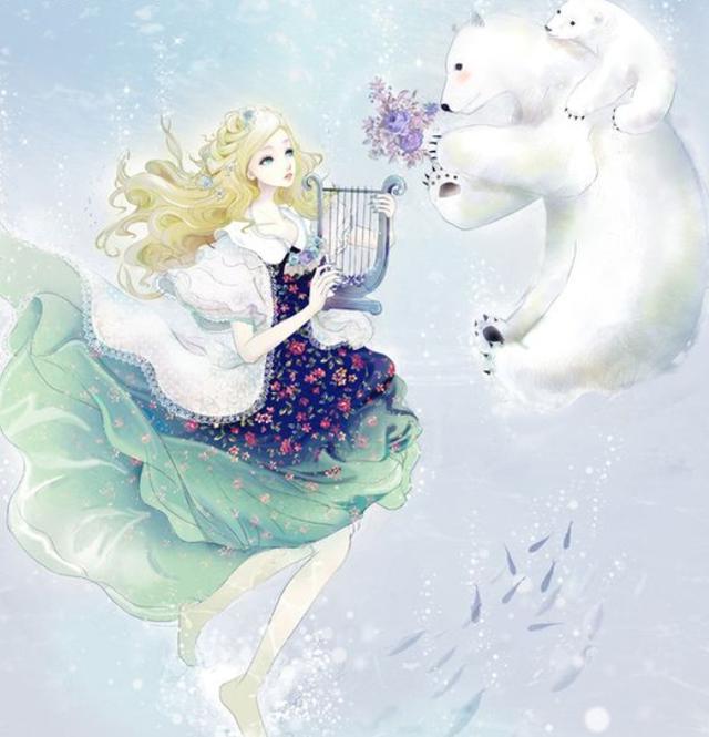 唯美头像:卡通手绘插画,气质高贵,貌美如花的二次元美人!