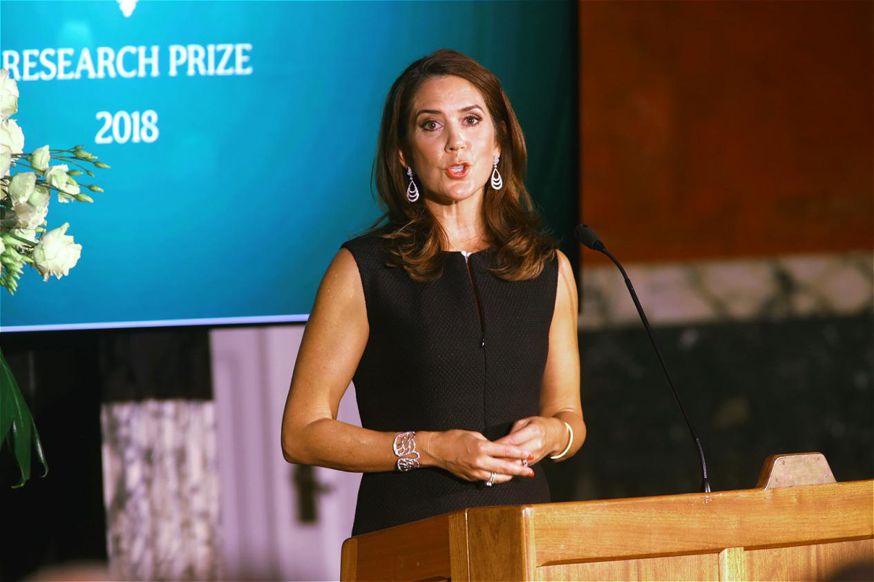 丹麦王储妃玛丽颁发2018年嘉士伯基金会研究