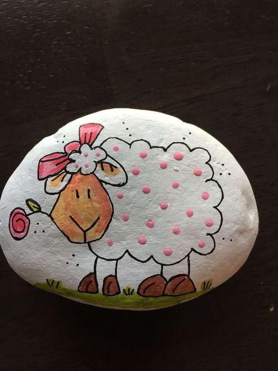 幼儿园手工作业:简单石头画大全,教宝宝将石头玩出各种花样!