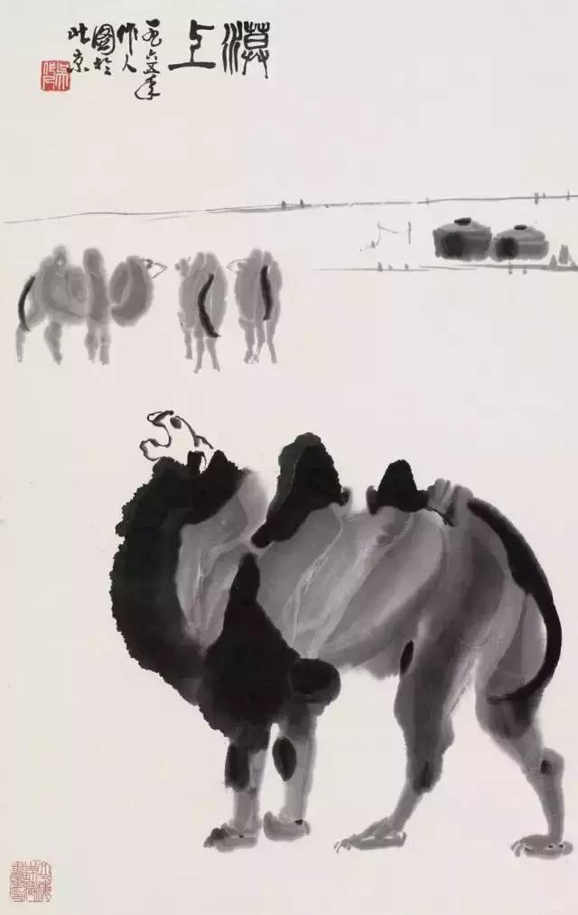 泼墨大写意,画出栩栩如生的金鱼,熊猫,骆驼|骆驼|吴作人|熊猫_新浪