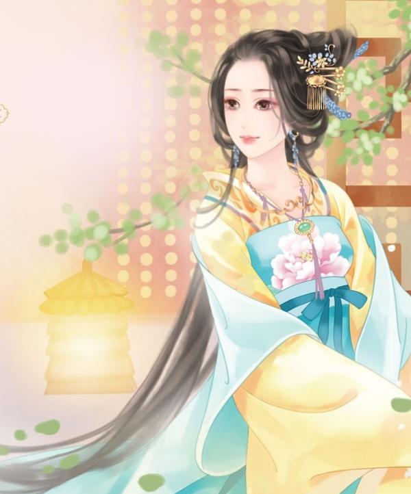 唯美古风插画古色古香眉目如画的古典美女