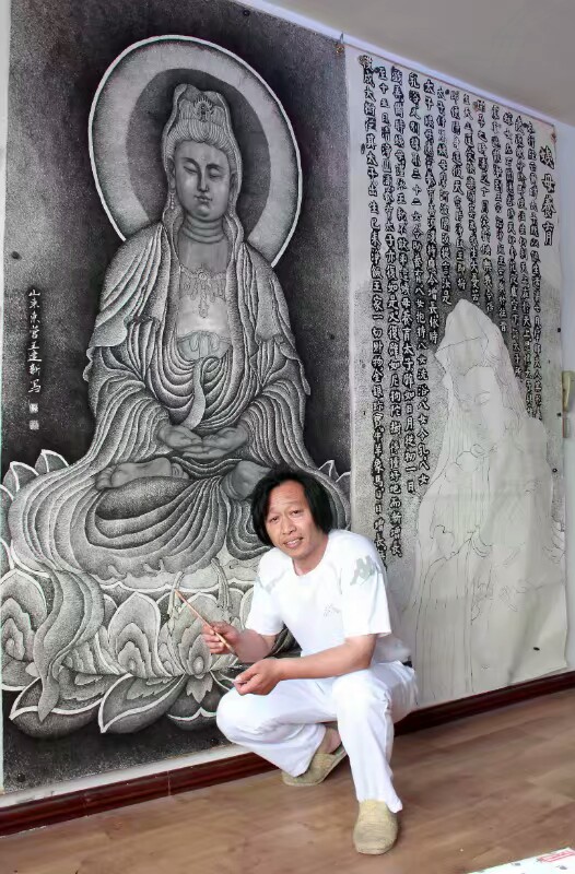 岩石画派创始人王建新绘画作品欣赏