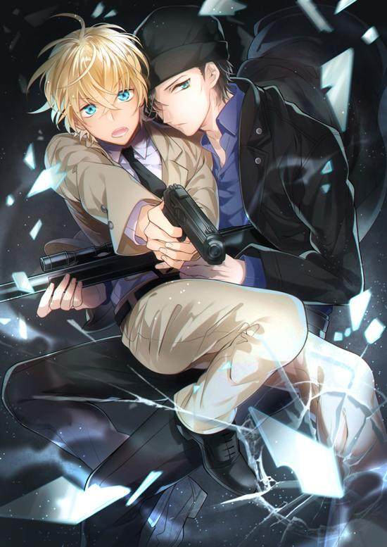 名侦探柯南里的赤井秀一和安室透才是真爱,掰弯直男配一脸