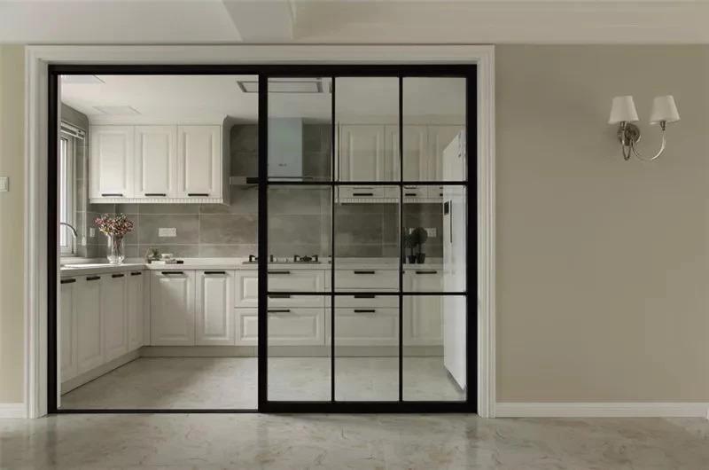 厨房装玻璃推拉门, 简洁明亮谁看了都喜欢!