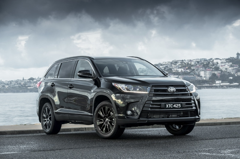 19款"汉兰达"黑色特别版,该车将在年内率先在海外上市销售.