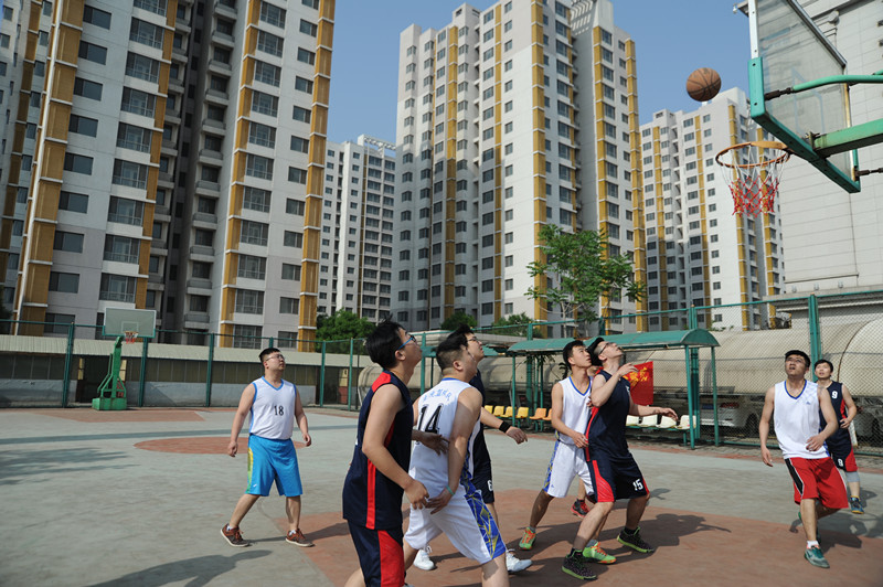 汉沽人民检察院与汉沽审判区举行篮球友谊赛