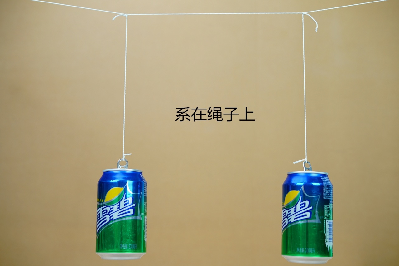 魔力科学小实验,易拉罐做的耦合共振摆你追我赶超有趣