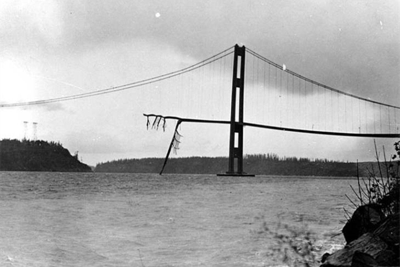 世界上最脆弱的大桥: 投资4000万, 仅通车4个月就被风吹坍塌|海峡大桥