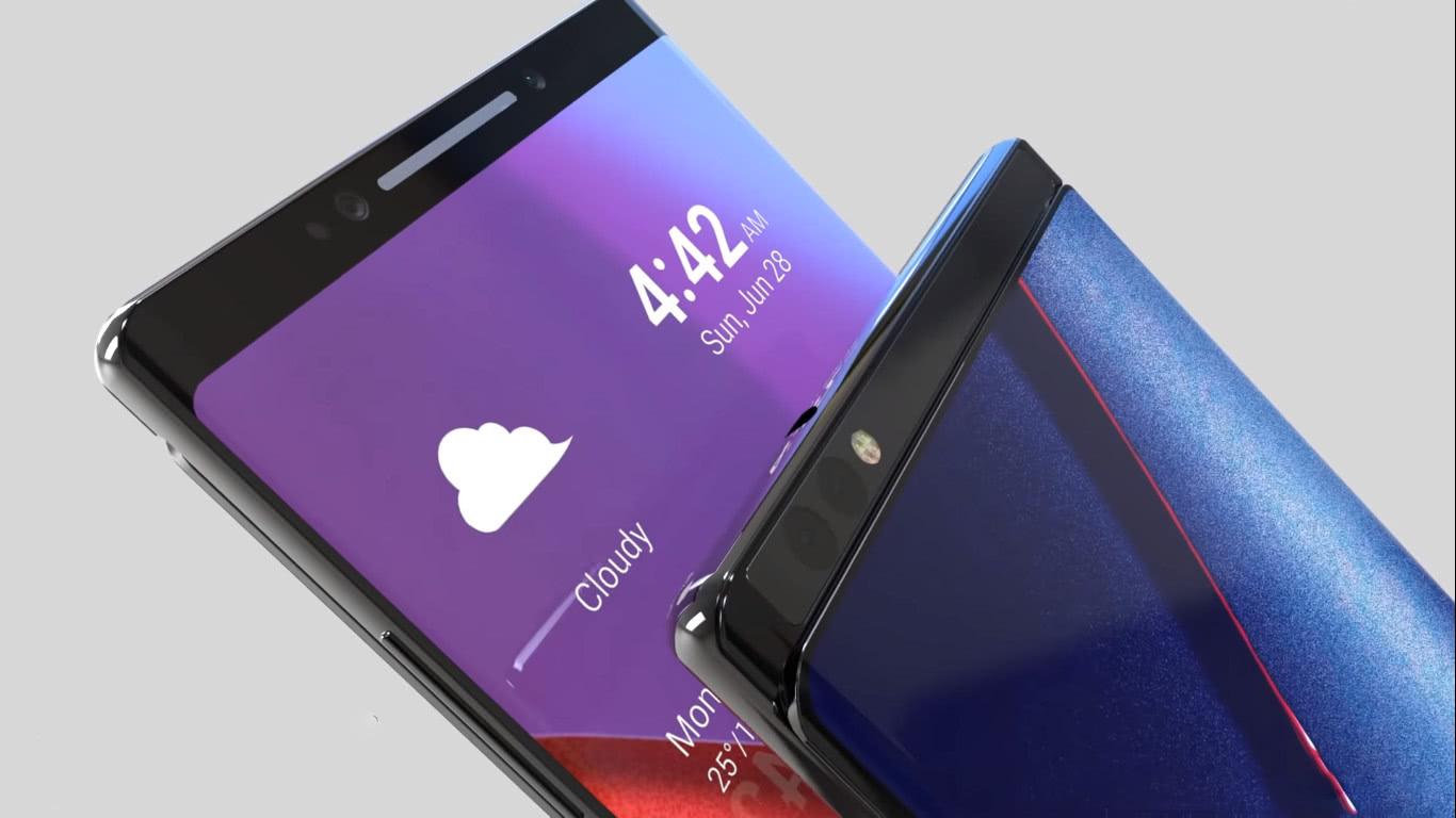 lg概念折叠手机双面屏设计4k骁龙855这才叫创新