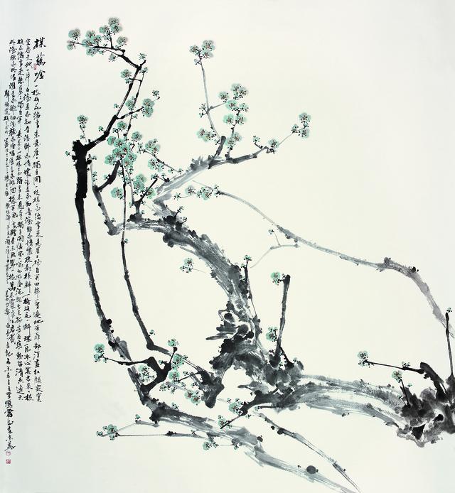 更多精彩细节大图,请往下翻欣赏作品名称:国画 写意 梅花画家:何雷衡