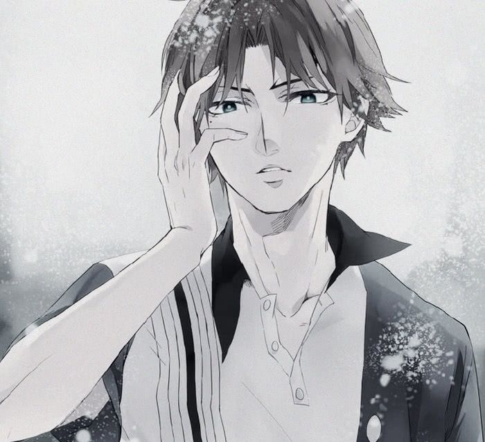 黑白·孤冷系·动漫男生头像:"无法笑着原谅,仍能平静退场"