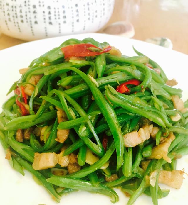 豆角怎么样做才好吃五花肉炒豆角丝的家常做法