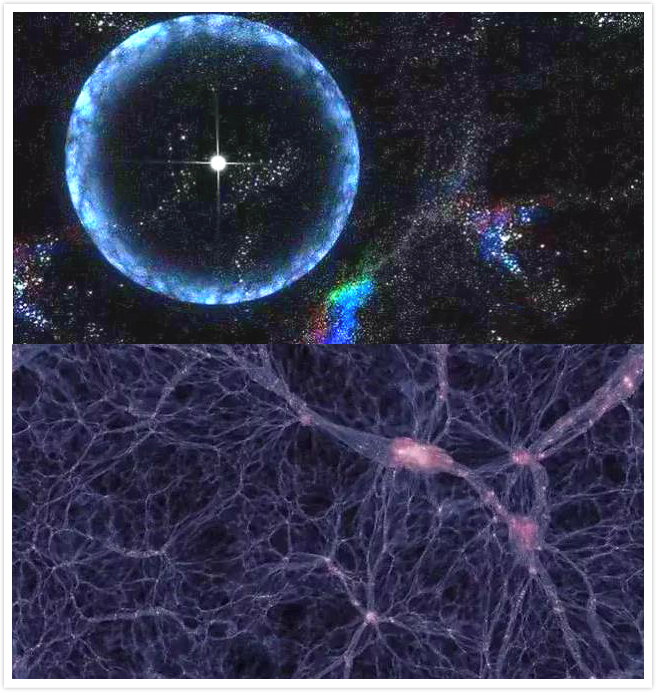 他画的宇宙想象力比流浪地球更牛穿越4万光年去牧夫空洞