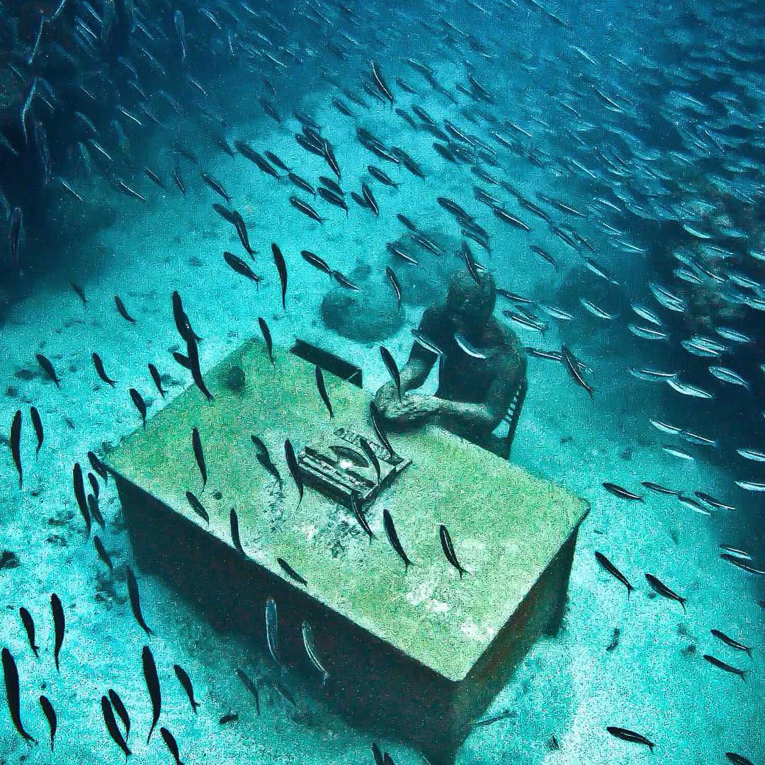 会潜水的话,可以选择潜到水底,和"兵马俑"们来一场面对面的亲密接触.