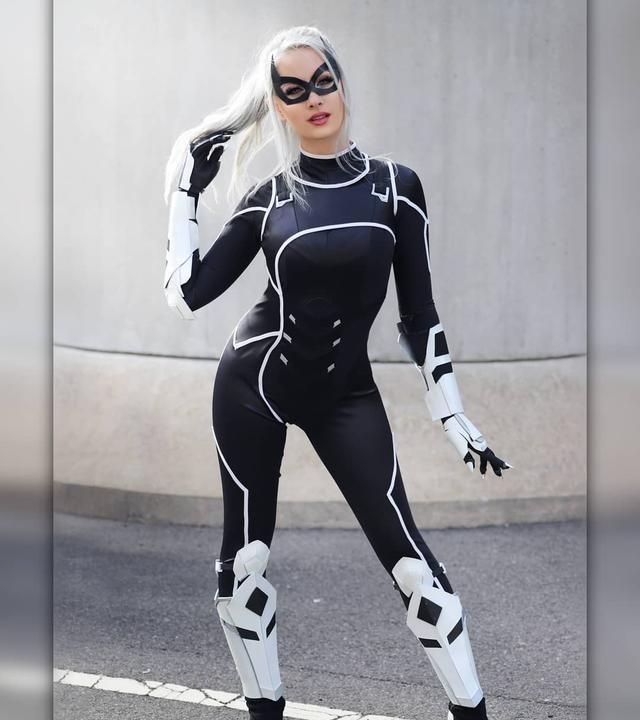 《蜘蛛侠》魅力女反派"黑猫"cosplay作品赏