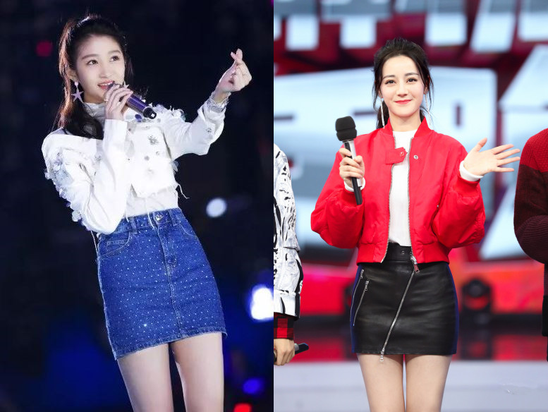 关晓彤撞上迪丽热巴,同穿包臀裙,网友:这就是女孩和女人的差别